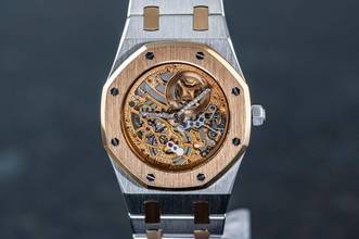 Thumbnail von Audemars Piguet Royal Oak Skeleton | Platinum & Rose Gold | 14794PR | Caliber 2003 | AP Service 2021