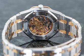 Thumbnail von Audemars Piguet Royal Oak Skeleton | Platinum & Rose Gold | 14794PR | Caliber 2003 | AP Service 2021