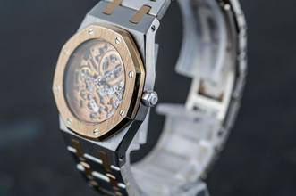 Thumbnail von Audemars Piguet Royal Oak Skeleton | Platinum & Rose Gold | 14794PR | Caliber 2003 | AP Service 2021