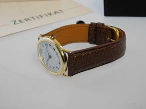 Thumbnail von Jaeger-LeCoultre 18 Karat Gelbgold Baignoire Jumbo Handaufzug 29 x 38 mm Rarität </h1>