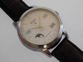 Thumbnail von Glashütte Original Senator Ewiger Kalender Stahl im Full Set + Revision aus Erstbesitz wie Neu </h1>