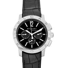  Bulgari 102043 - Chronograph Automatic Black Dial Men's Watch </h1> 