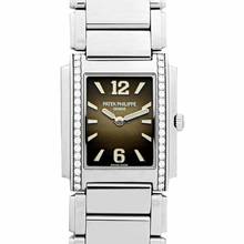Thumbnail von Patek Philippe Twenty~4 4910/1200A-010 - Twenty~4 Quartz Grey Dial Stainless Steel Ladies Watch </h1>
