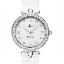  Omega De Ville Prestige 424.18.27.60.55.001 - De Ville Quartz Mother of pearl Dial Stainless Steel Ladies Watch </h1> 