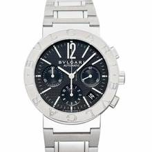 Thumbnail von Bulgari 101377 - Chronograph Automatic Black Dial Stainless Steel Men's Watch </h1>