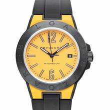  Bulgari Diagono 102762 - Diagono Automatic Yellow Dial Ceramic Men's Watch </h1> 
