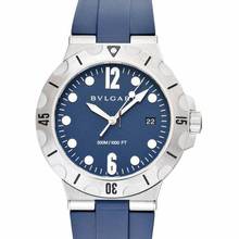  Bulgari Diagono 102504 - Diagono Automatic Blue Dial Stainless Steel Men's Watch </h1> 