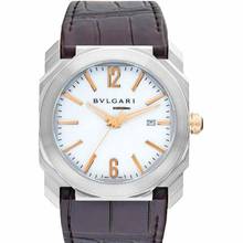  Bulgari Octo 102207 - Octo Automatic White Dial Stainless Steel Men's Watch </h1> 