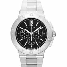  Bulgari Diagono 102330 - Diagono Automatic Black Dial Stainless Steel Men's Watch </h1> 