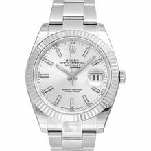 Thumbnail von Rolex Datejust 41 126334 - Datejust Automatic Silver Dial Stainless Steel and White Gold Men's Watch </h1>