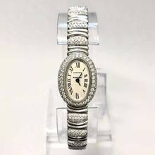  Cartier Baignoire Mini 18K White Gold ~3.5TCW Diamond Watch </h1> 