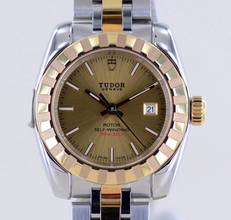 Thumbnail von Tudor Classic Date 28mm Lady Champagner Dial Stahl-Gold selten Neu ungetragen