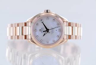 Thumbnail von Omega Seamaster Aqua Terra 18K Sedna Roségold Aqua Terra 150m 34mm MOP Dial Diamond B+P Neu