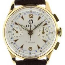 Thumbnail von Titus Gents Wristwatch Chrinograph 17 Jewels </h1>