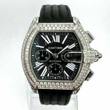 Thumbnail von Cartier Roadster 2618 Automatic 42mm Steel ~5.5TCW Diamond Watch </h1>
