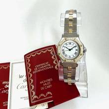  Cartier Santos Octagon 25mm Automatic 2 Tone 0.32TCW Diamond Watch </h1> 