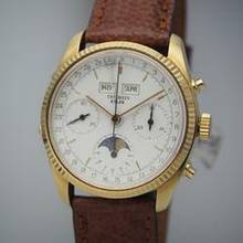 Thumbnail von Theorein Kelek Vollkalender Moon Chronograph 1003 Valjoux 88 / 18k-Gold Box+Papiere </h1>