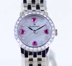 Thumbnail von Blancpain Women Ladybird Diamond Lady 21mm MOP dial 18K White Gold Heart Diamonds rar </h1>