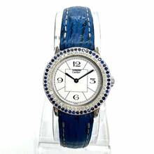 Thumbnail von Cartier RONDE 27mm Quartz Silver 0.35TCW DIAMONDS & 0.47TCW Blue Sapphires Watch </h1>