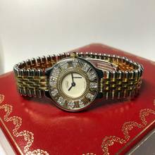Thumbnail von Cartier 21 Must de Cartier Quartz 28mm 2 Tone Watch 0.41TCW Diamonds </h1>
