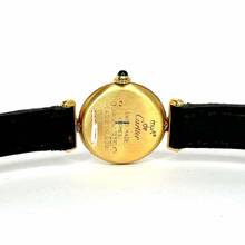 Thumbnail von Cartier Vermeil Colisee Quartz GoldPlated Argent ~1TCW Diamond & Red Rubies Watch </h1>