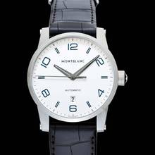 Thumbnail von Montblanc Timewalker 110338 - TimeWalker Automatic Silver Dial Stainless Steel Men's Watch </h1>