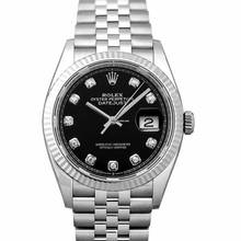  Rolex Datejust 36 126234-0027 - Datejust 36 Steel And 18ct White Gold Automatic Black Diamond Dial Ladies Wa </h1> 