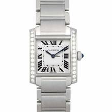  Cartier Tank Française W4TA0009 - Tank Francaise 30.40 mm Quartz Silver Dial Stainless Steel Diamonds Ladies Watc </h1> 