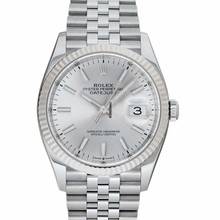  Rolex Datejust 36 126234-0013 - Datejust 36 Automatic Silver Dial Oystersteel and 18 ct White Gold Ladies Wa </h1> 