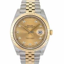 Thumbnail von Rolex Datejust 41 126333 G - Datejust Automatic Champagne-colour set with diamonds Dial Stainless Steel and </h1>
