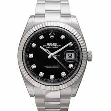 Thumbnail von Rolex Datejust 41 126334 - Datejust 41 Stainless Steel Fluted / Oyster / Black Diamond </h1>
