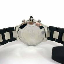 Thumbnail von Cartier 21 Chronoscaph Chronograph 2424 Quartz Steel 38mm 4.44TCW DIAMOND Watch </h1>