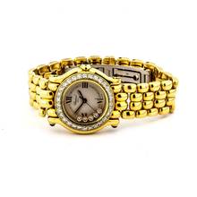 Thumbnail von Chopard Happy Sport Ref. 27/6149-23 18K Gelbgold Saphire Diamanten FC lose </h1>
