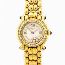  Chopard Happy Sport Ref. 27/6149-23 18K Gelbgold Saphire Diamanten FC lose </h1> 