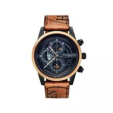  Maurice de Mauriac CHRONO MODERN SKELETON PVD GOLD LÜNETTE 