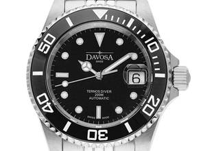  Davosa Ternos Automatic Diver Stahl Keramik Automatik Armband Stahl 40mm Ref.161.555.05 Box&Pap. Full Set Neu 