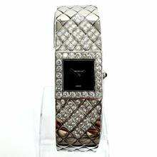 Chanel MATELASSE Quartz 19mm Steel 3.03TCW Diamond Bracelet Watch </h1> 