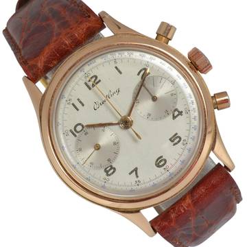  Breitling Premier 777 chronograph first series rose gold 18KT 1946’s </h1> 