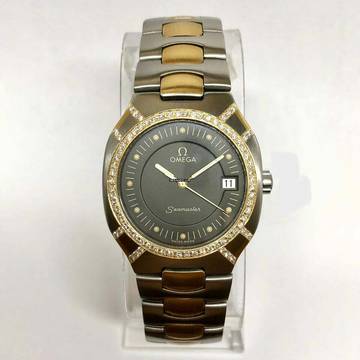  Omega Seamaster POLARIS 2 Tone 31mm 0.58TCW Diamond Watch </h1> 
