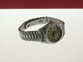 Thumbnail von Rolex Lady-Datejust 18 Kt Weißgold 26 mm im Best Zustand mit Box und Zubehör volles Band </h1>