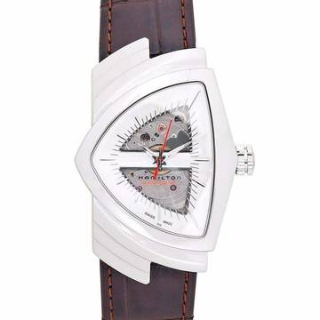  Hamilton Ventura H24515551 - Ventura Automatic Silver Dial Stainless Steel Unisex Watch </h1> 