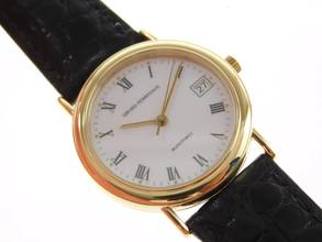  Girard Perregaux 18 Karat Gelbgold Herrenuhr 34 mm massive klassische Uhr Sonder Edition Automatik </h1> 