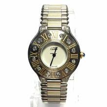 Thumbnail von Cartier 21 Must de Cartier Quartz 28mm 2 Tone Diamond Watch </h1>