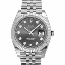  Rolex Datejust 41 126334 - Datejust Rhodium Diamond Dial Automatic Men's Watch </h1> 