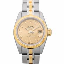 Thumbnail von Tudor Prince Date 92413-62433-CHAMP - Princess Date Automatic Gold-tone Dial Stainless Steel Ladies Watch </h1>