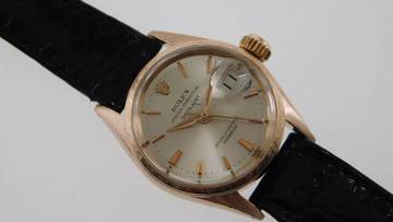 Thumbnail von Rolex Lady-Datejust 18 Kt Rotgold 25 mm im Top Zustand mit neuem orig Rolex Krokoband von 1962 </h1>