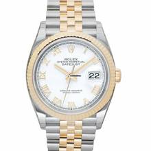 Thumbnail von Rolex Datejust 36 126233 - Datejust 36 White Dial Men's Stainless Steel and 18kt Yellow Gold Jubilee Watch </h1>
