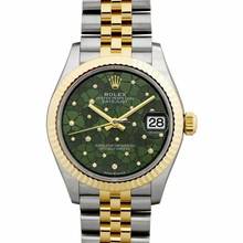 Thumbnail von Rolex Datejust 31 278273-0030 - Datejust Automatic Green Dial Stainless Steel Ladies Watch </h1>