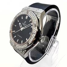 Thumbnail von Hublot Classic Fusion 45mm Automatic Titanium 3.36TCW Diamond Watch SKELETON Backcase </h1>