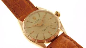 Thumbnail von Rolex Oyster Perpetual 18 Kt Rosegold 30 mm Rarität von 1956 medium </h1>